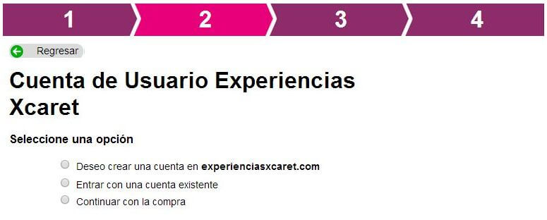 paso a paso como registrarte experiencias xcaret