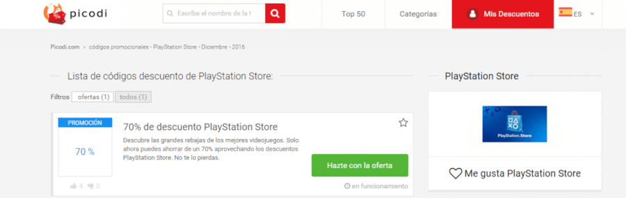 descuentos PlayStation Store