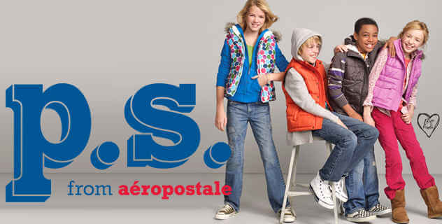 P.S. for Aéropostale para niños con estilo
