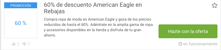 Código descuento American Eagle