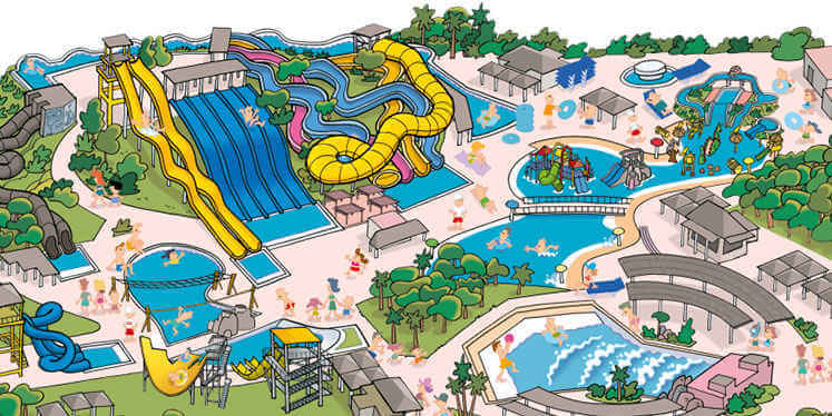 Plan del parque Aquopolis