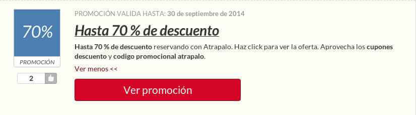 codigo descuento atrapalo