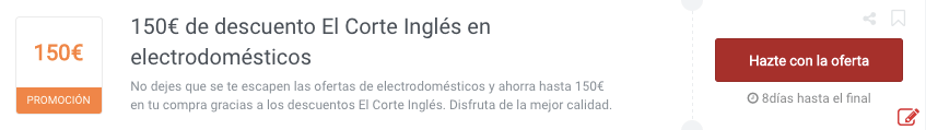 codigo descuento el corte ingles