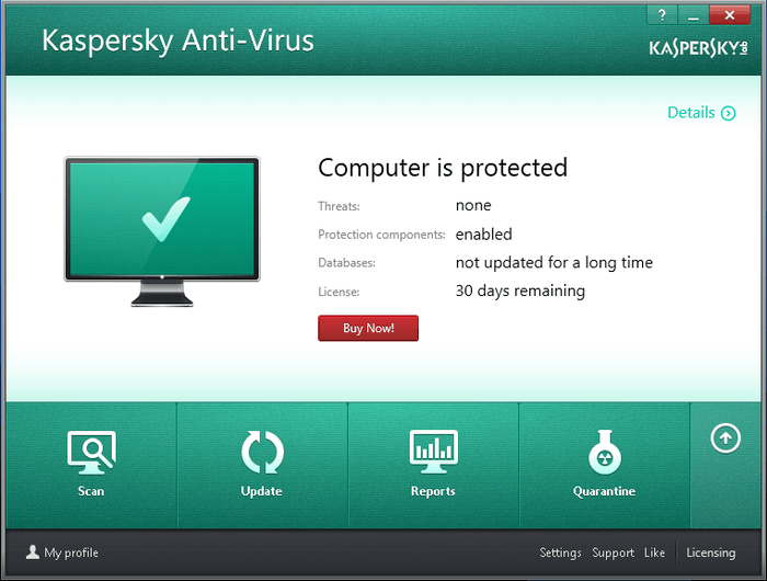 Mejor protección antivirus y firewall con Kaspersky