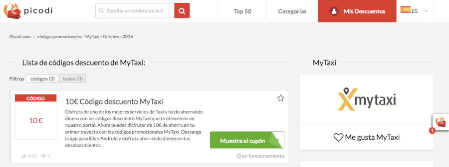 descuento mytaxi código descuento mytaxi