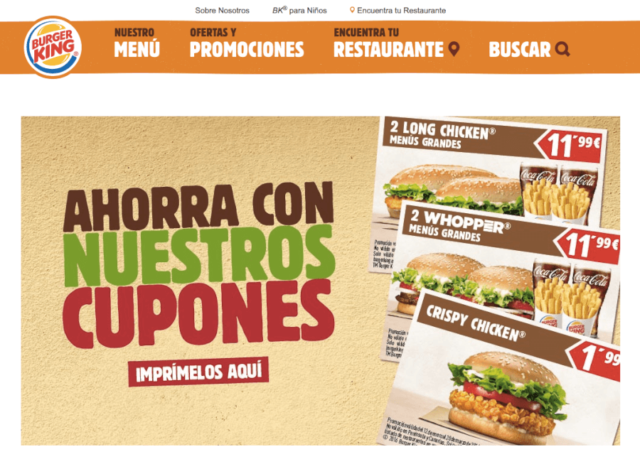 promociones de la tienda online burger king promociones burgerking