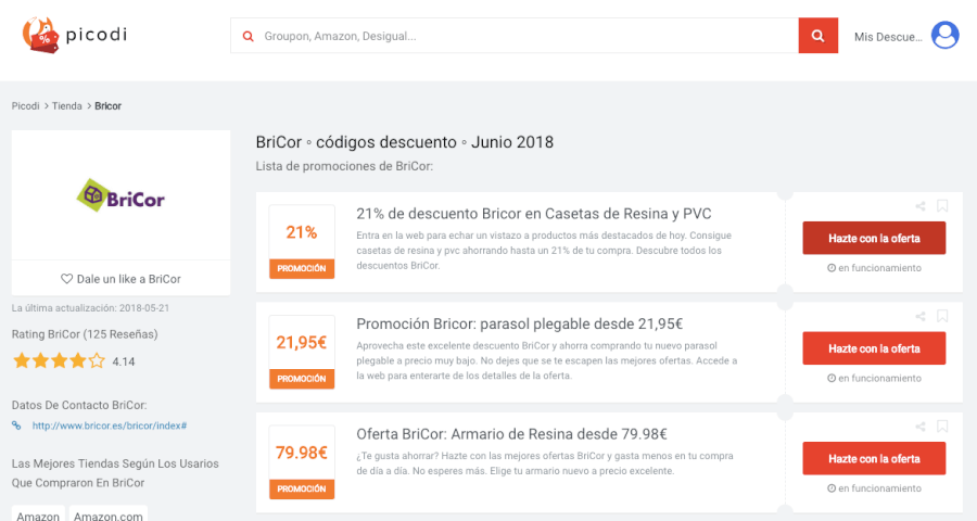 ofertas bricor en Usuariocupon