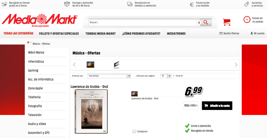 oferta de productos de mediamarkt