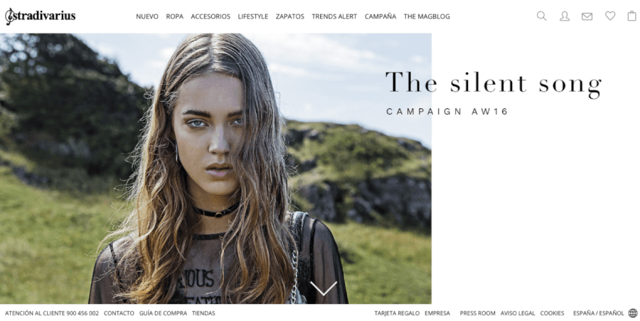 Home Stradivarius Pagina home de la tienda Stradivarius