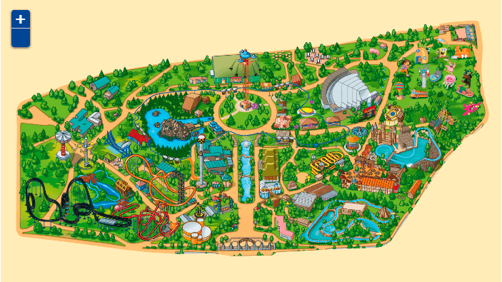 mapa del parque de atracciones