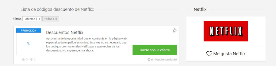 descuentos de la tienda online netflix descuentos netflix