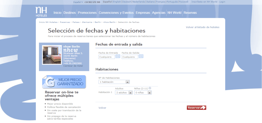 Ofertas de alojamiento en hoteles Reserva tu hotel pagando menos gracias a cupon descuento NH HOteles