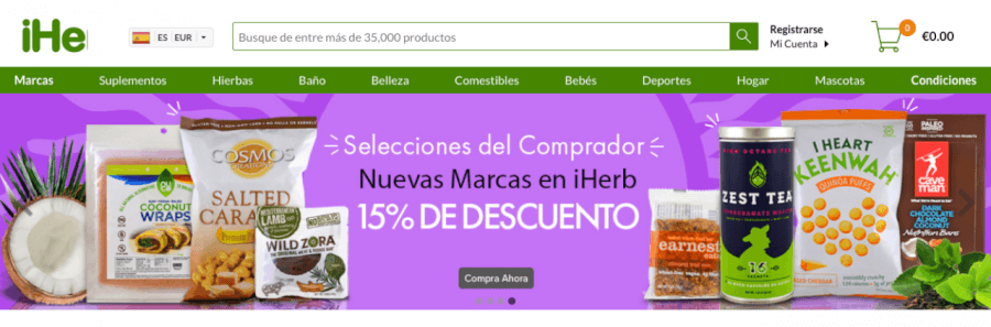 amplia oferta de la tiend aiherb