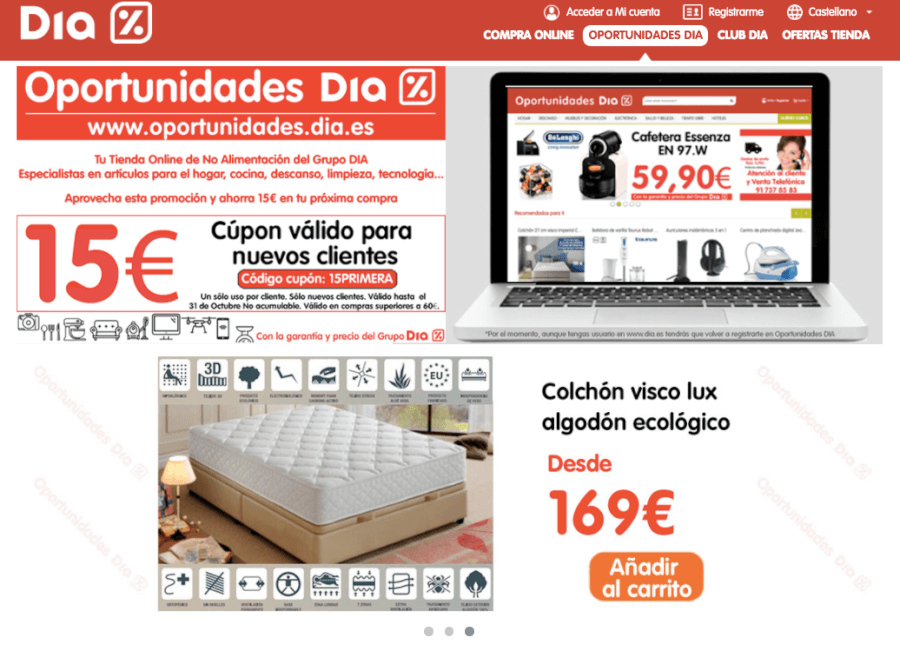 pagina de inicio dia Homepage dia