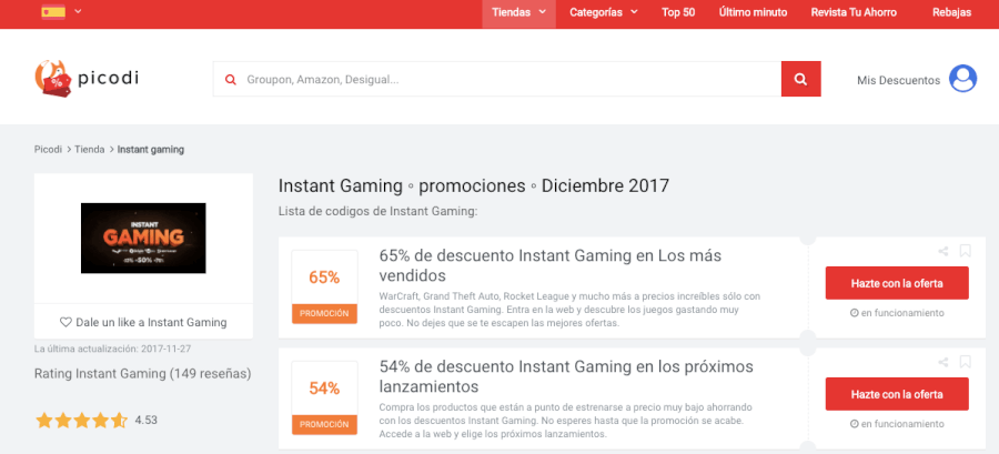 ofertas instant gaming