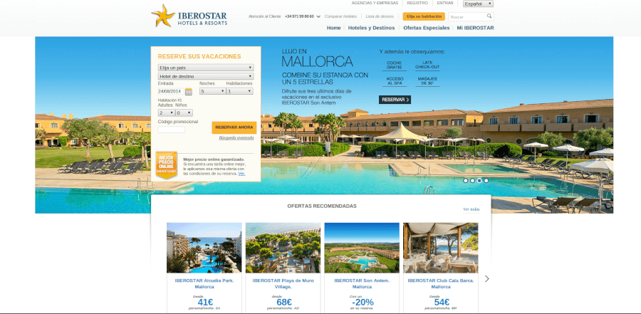 Página principal Iberostar - disfruta de las mejores ofertas