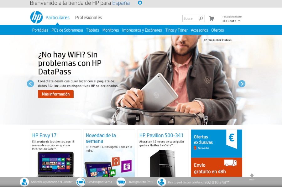 Entra en la página de HP y entérate de sus promociones