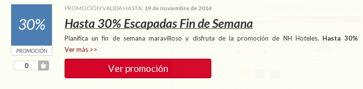 Promoción NH Hoteles Disfruta de todas las promociones y códigos descuento NH Hoteles