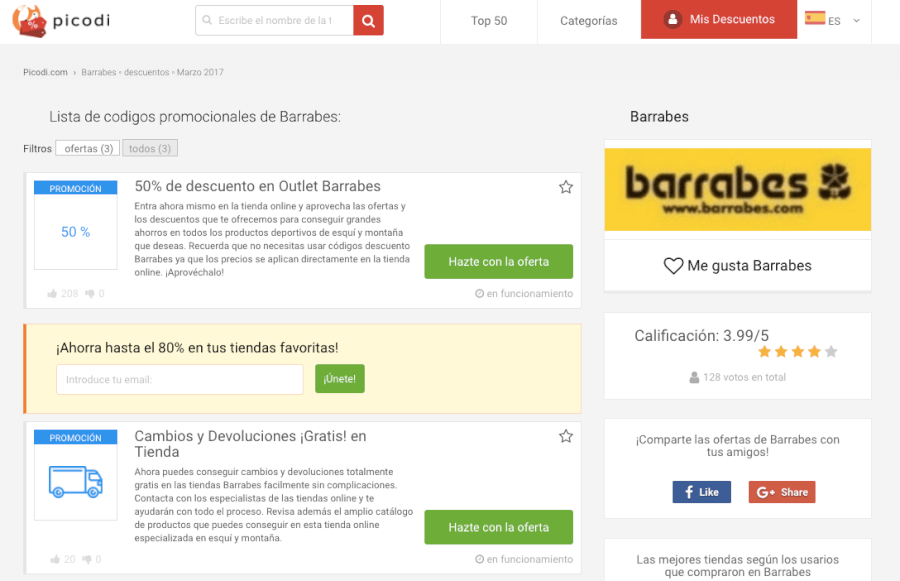 promociones Barrabes