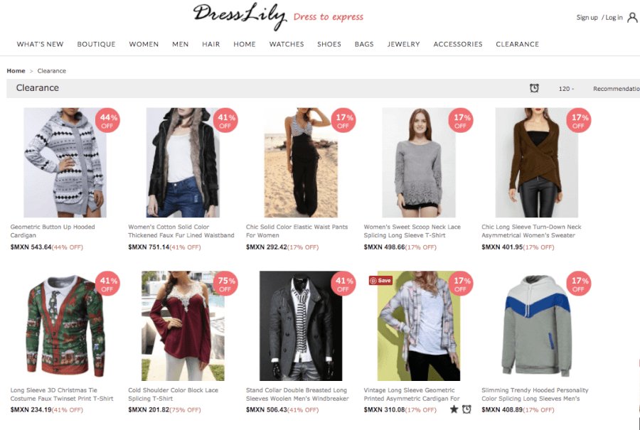 oferta Dresslily