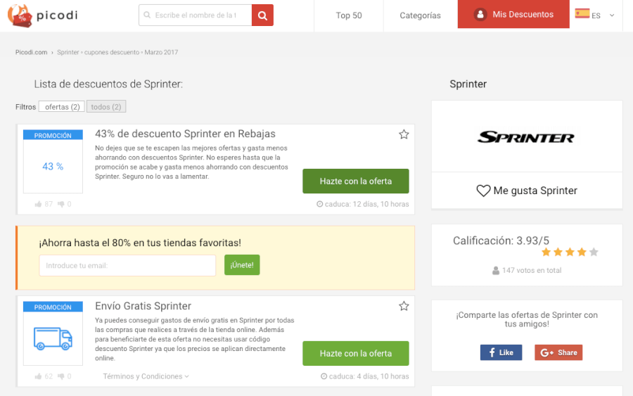 promociones sprinter