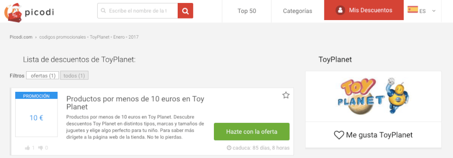 codigos promocionales de la tienda online toyplanet codigos promocionales toyplanet