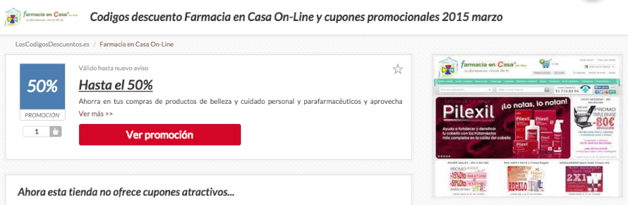 Ofertas promocionales y cupones de farmacia en casa