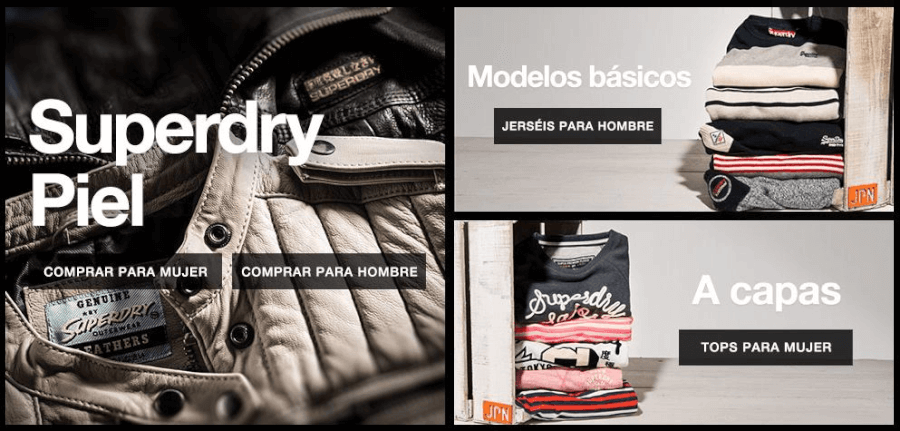 Superdry ofrece un amplio catalogo de prendas muy de moda.