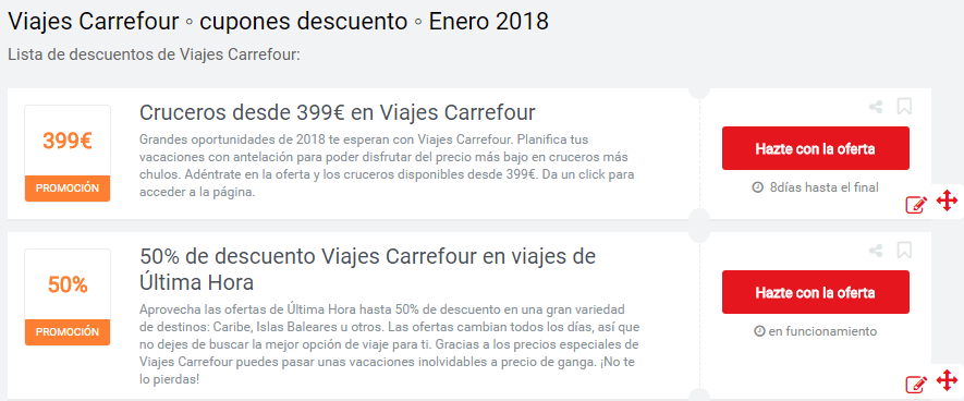 ofertas viajes carrefour