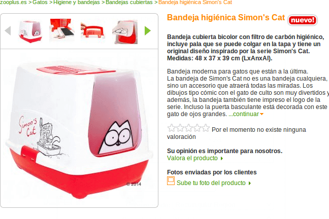 Productos Simon's Cat Zooplus - aprovecha los descuentos