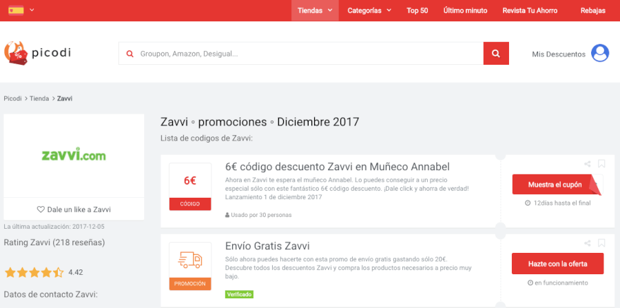 promociones zaavi