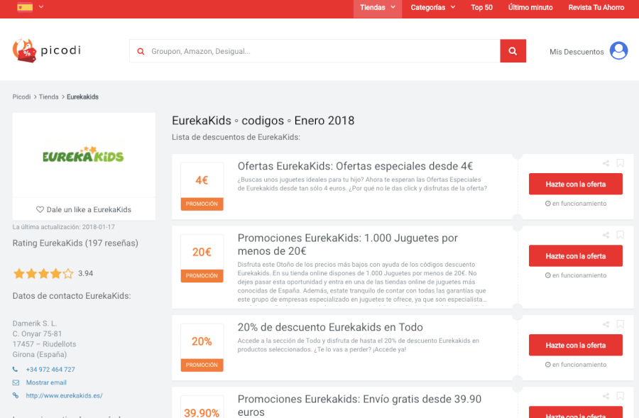 promociones eureka kids